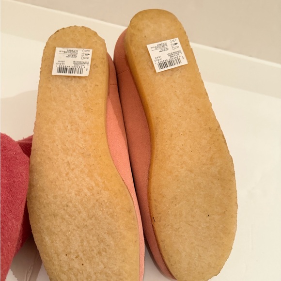 Free People Clark’s Originals Wallabee shoes in blush pink Sz 9 - Picture 9 of 13